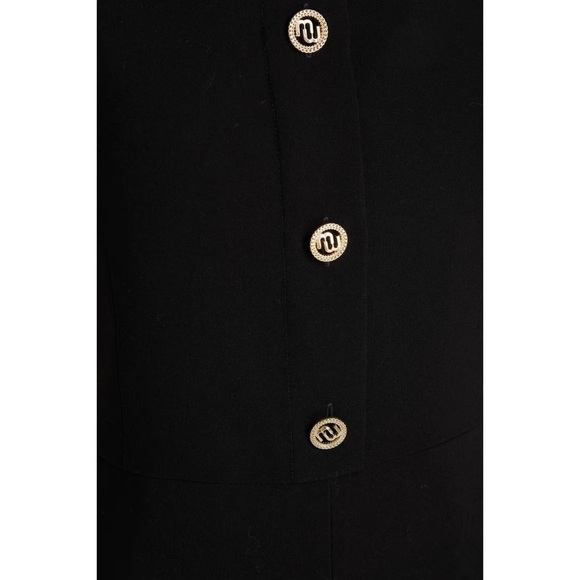 Maje Pampi Crepe Logo Button Overall Jumpsuit, EU Size 40 - Picture 8 of 16